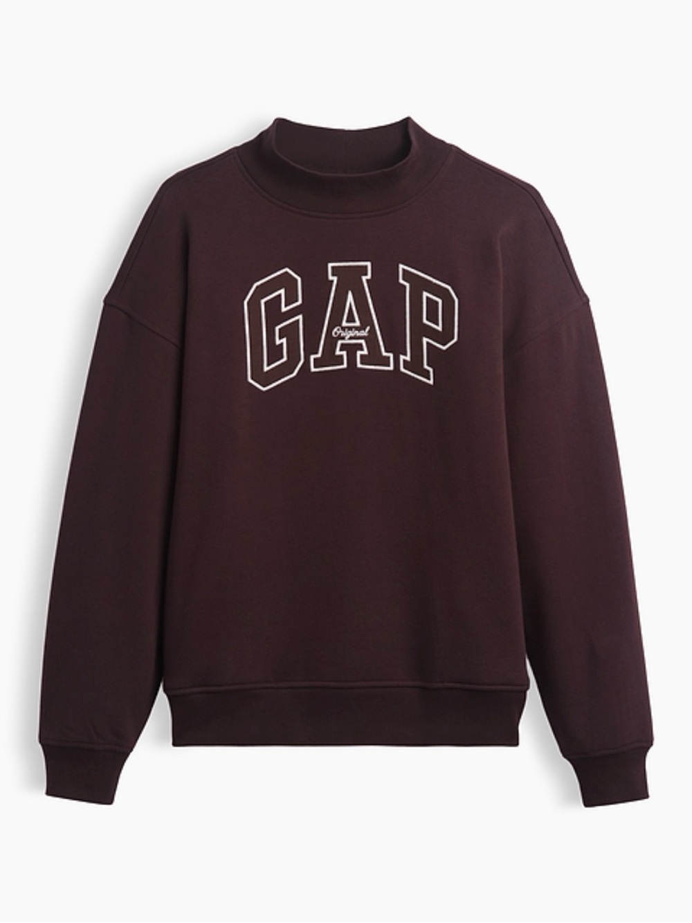 GAP NEW NEVER WORN VintageSoft Oversized Mockneck Logo Sweatshirt